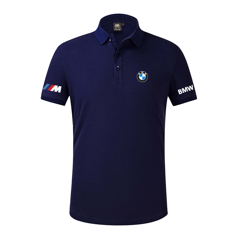 2022 Polo BMW Motorsport Homme Coton Mercerisé Col Contrasté Manche Courte